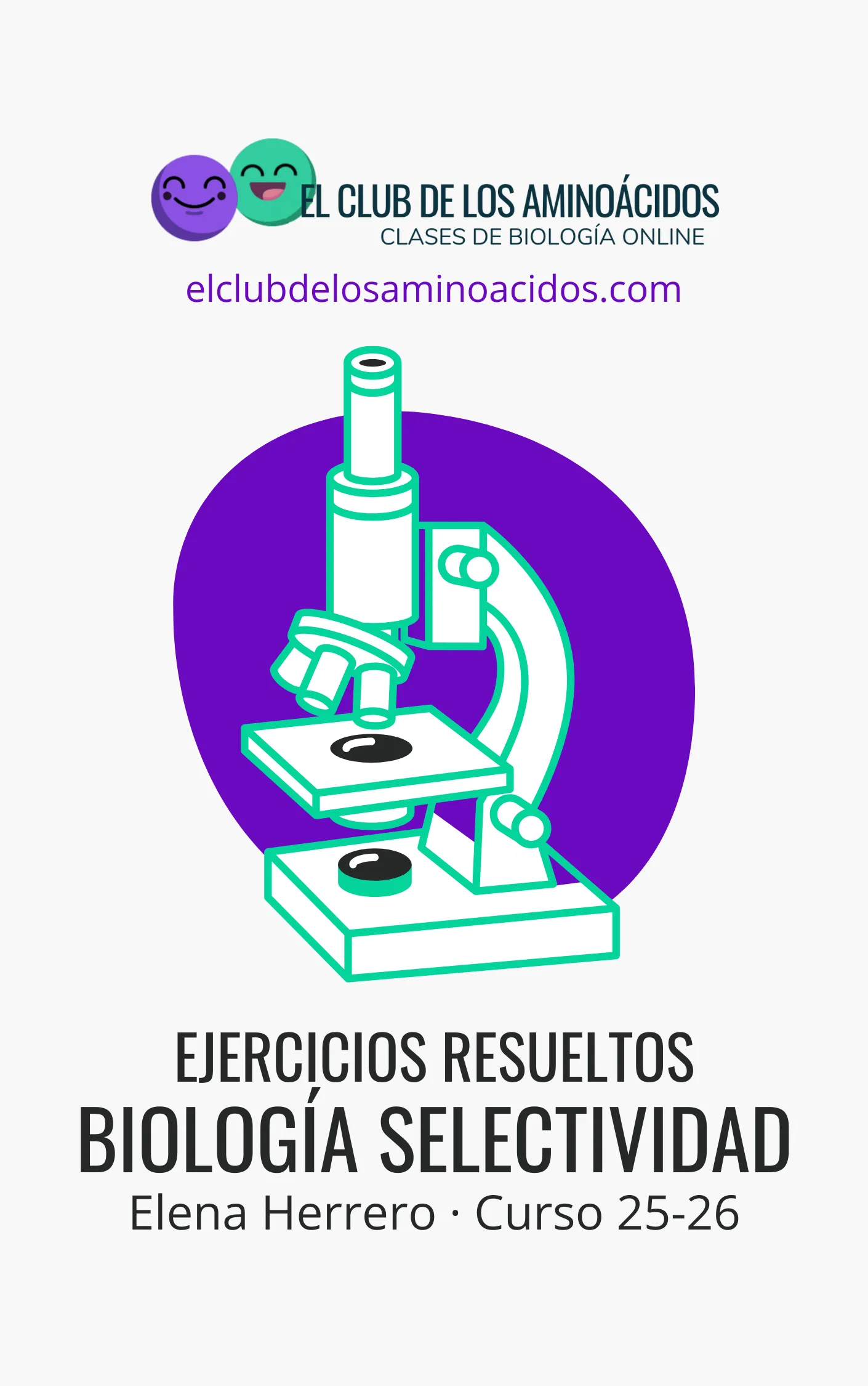 Ejercicios resueltos Biología Selectividad. PAU 2026. Preguntas competenciales.
